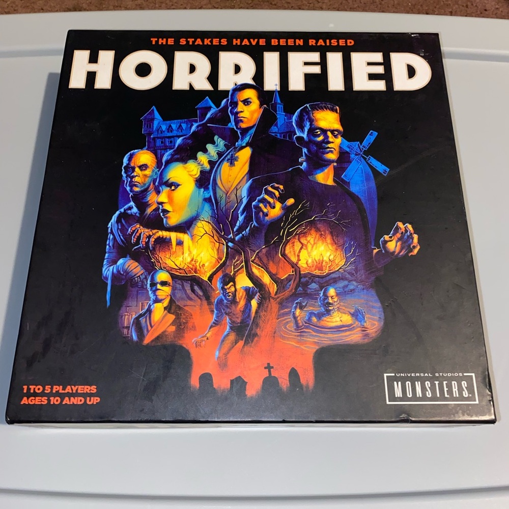Horrified Universal Monsters Board Game - Black and Orange